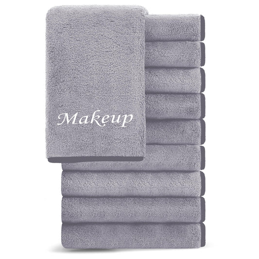 Cosy Family makeup remover cloths in gray for quick cleansing without staining towels.