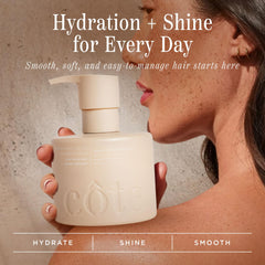 Cote Beauty Hydrating Conditioner pump dispenser for easy daily use.