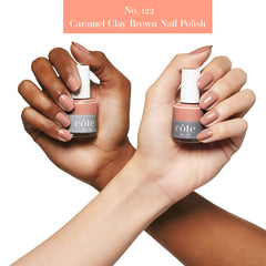 Cote polish brush applicator close-up for smooth, precise strokes.