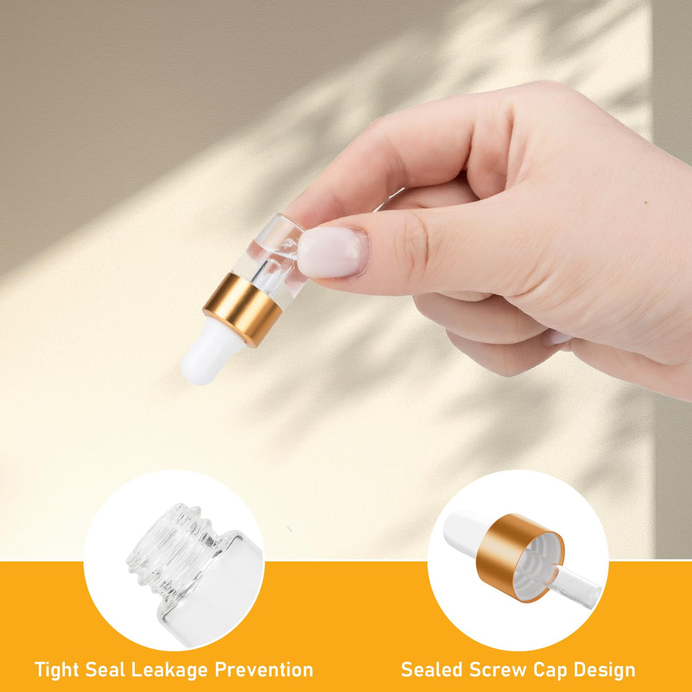 COTOM 1ml travel bottle in compact size ideal for on-the-go essential oils.