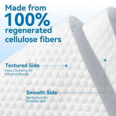 Cotpuredy face towels dual-texture smooth side for gentle makeup removal