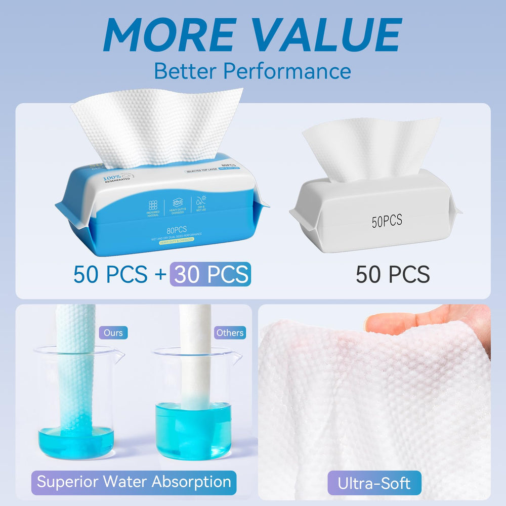Cotpuredy face towels makeup removal without residue and gentle on sensitive skin