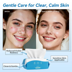 Cotpuredy face towels wet-use with toner for refreshing cleanse