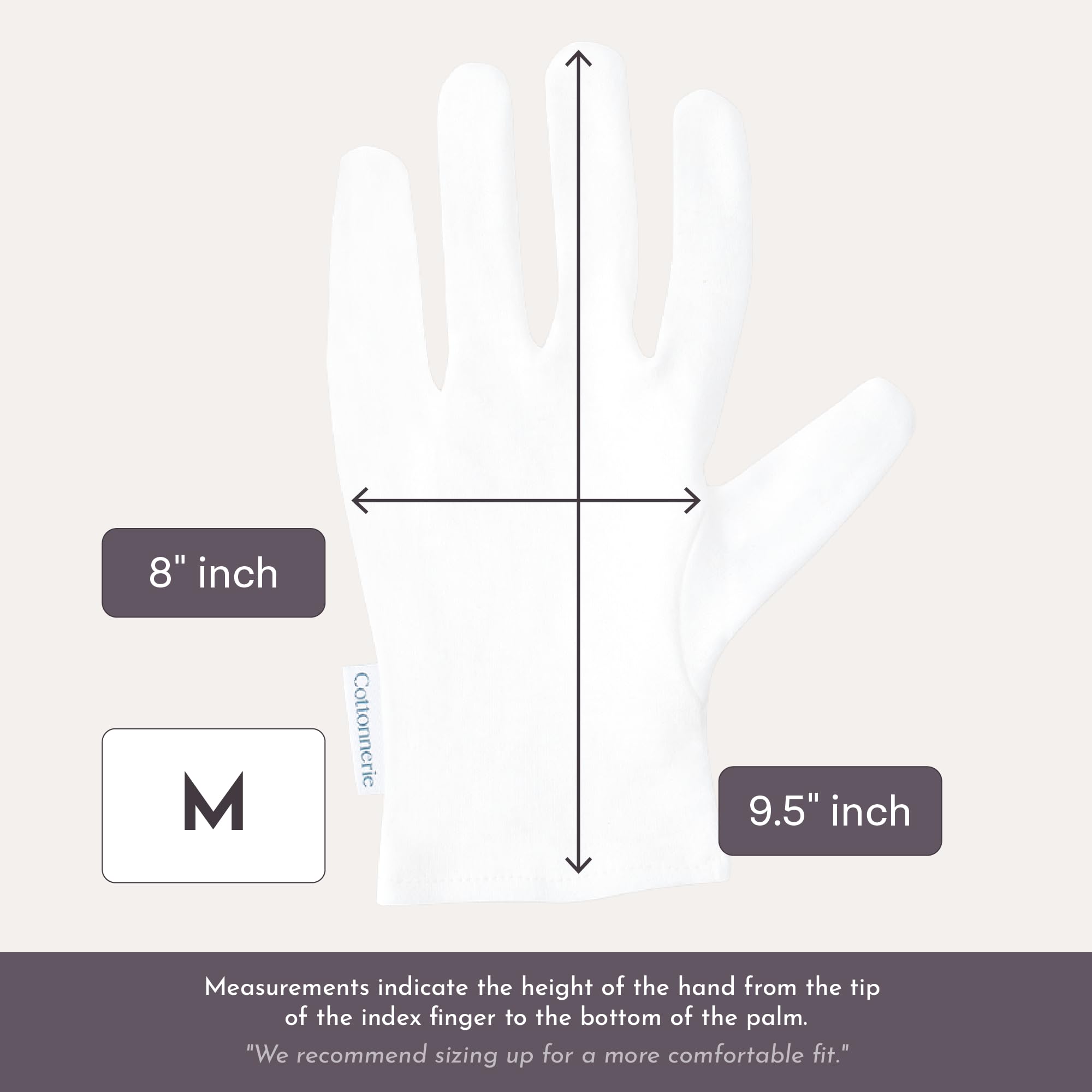Cottonnerie Basics reinforced-seams gloves ensuring durability during daily use.