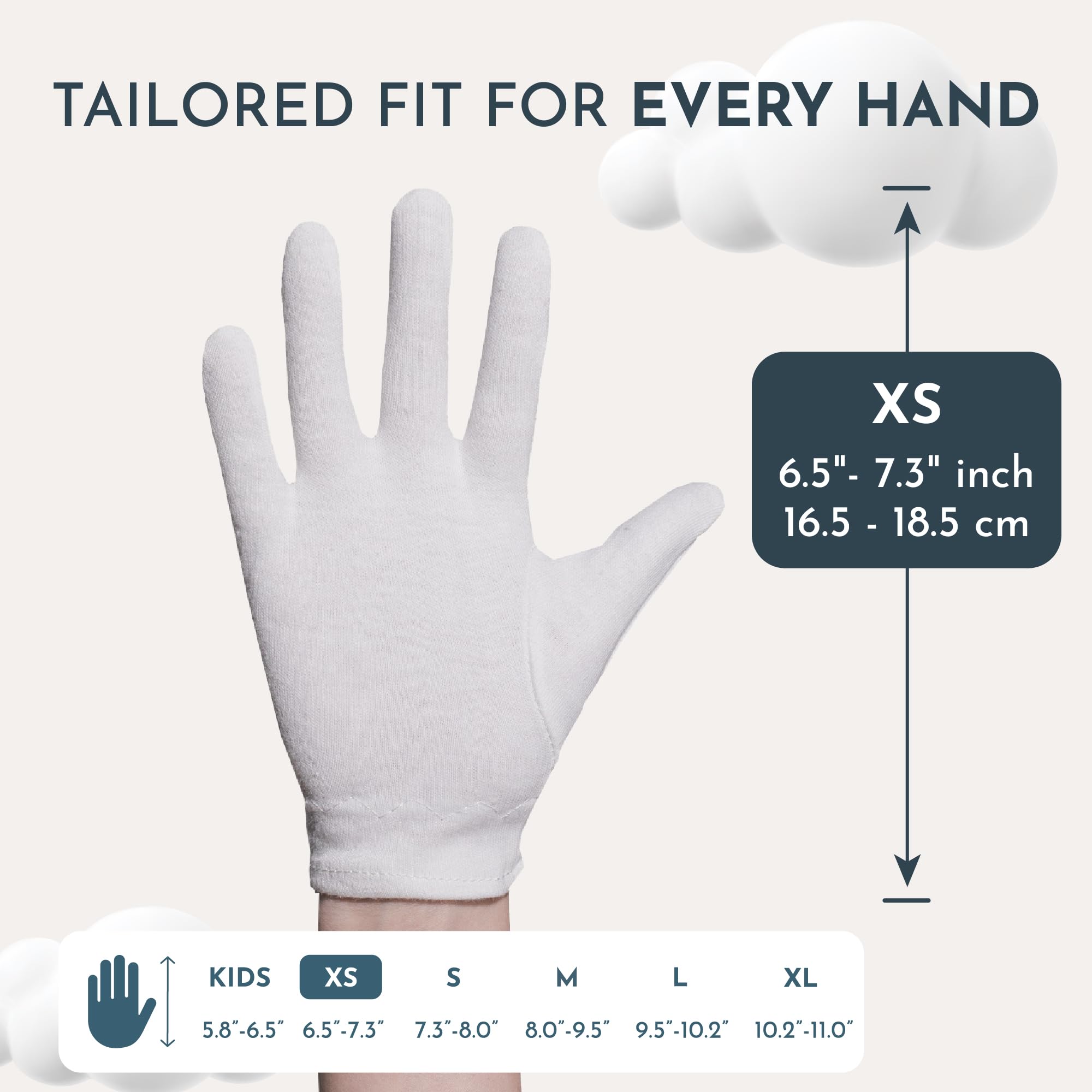 Cottonnerie size range XS to XL demonstrates inclusive fit for kids and adults