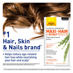 Country Life Maxi-Hair Keranat Oil Complex supports root health