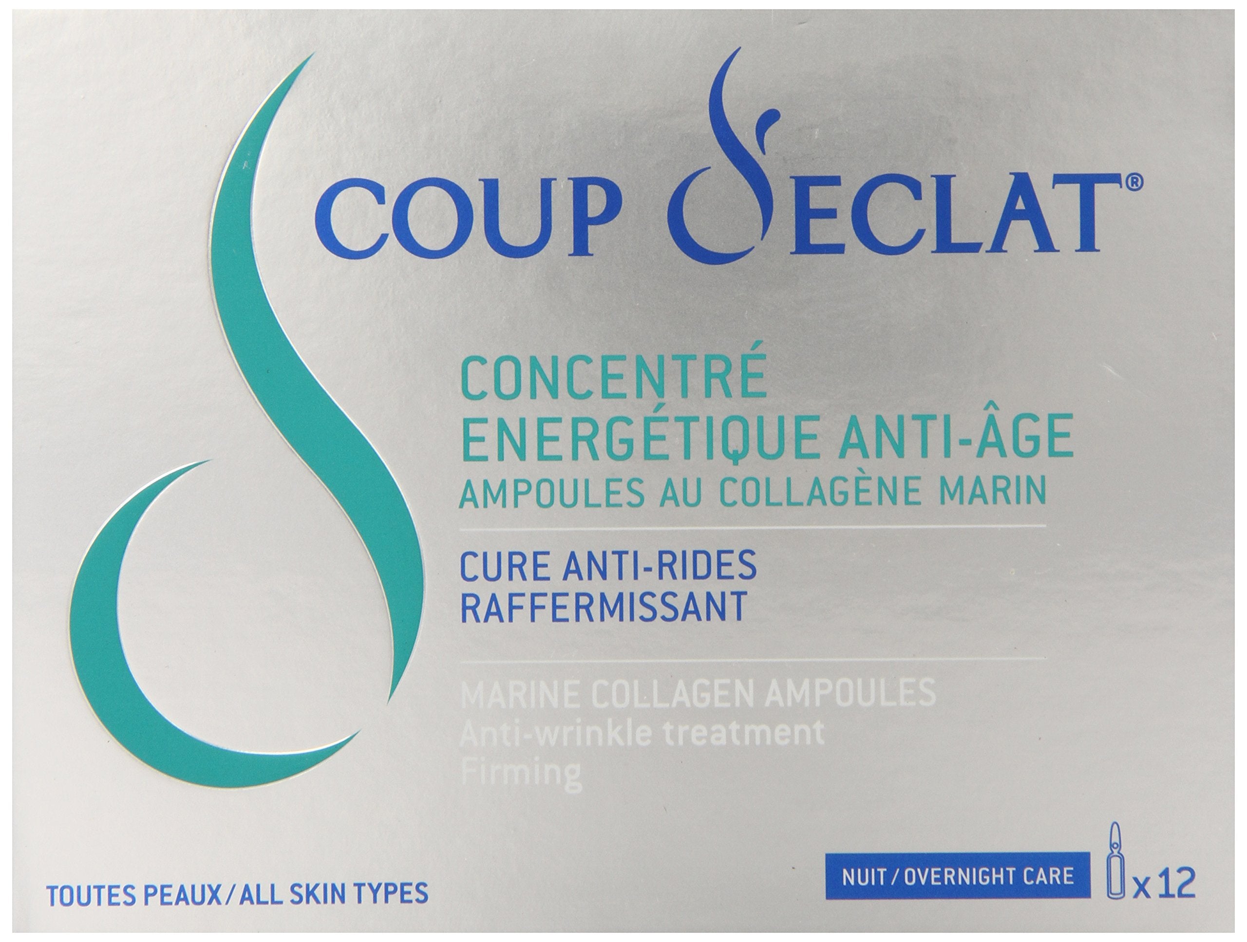 Marine collagen ampoules glass vial close-up showing hydration potential.