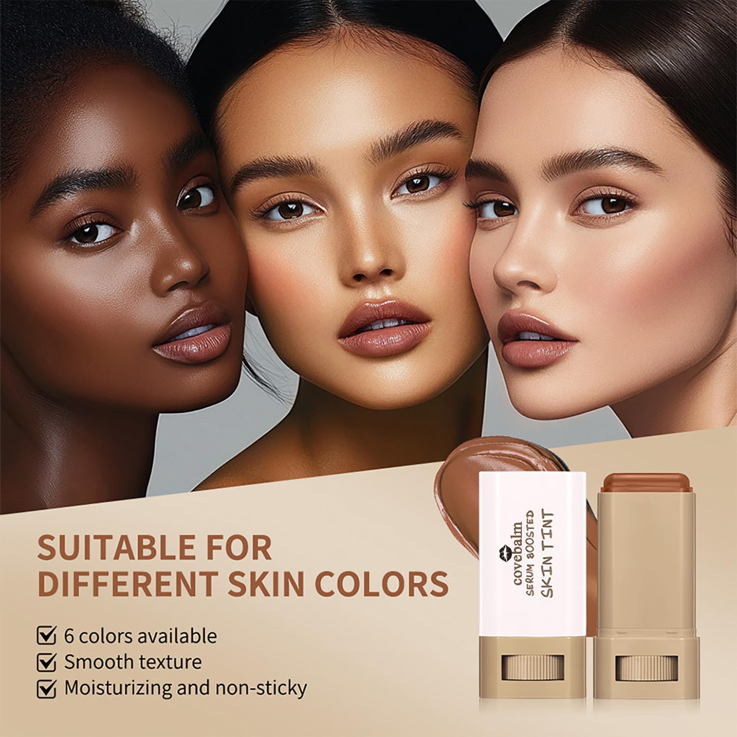 Covebalm Beauty Skin Tint application glide for seamless coverage
