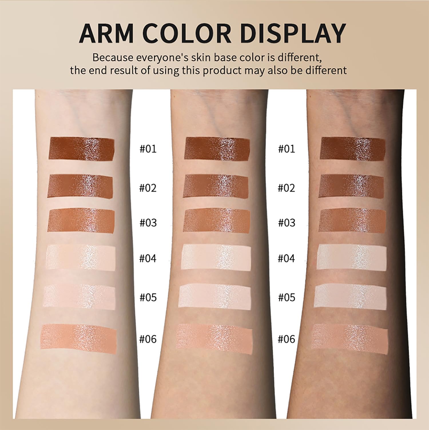 Covebalm application on cheek for buildable coverage.