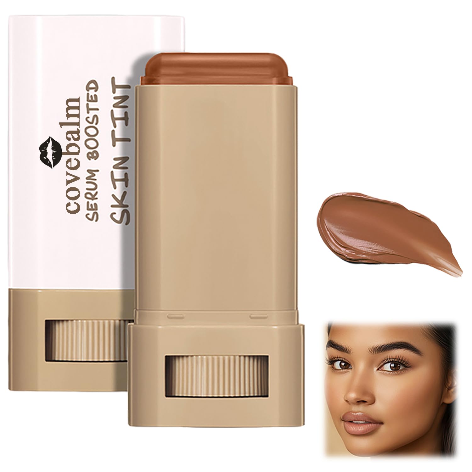 Covebalm Beauty Skin Tint bottle with a dewy, hydrating finish for daily radiance