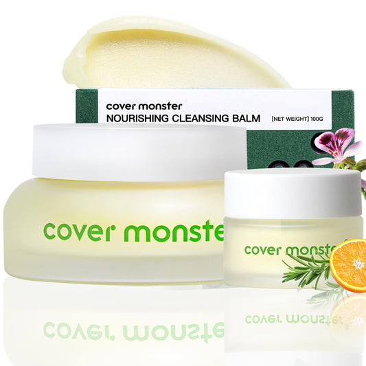 Cover Monster cleansing balm full-size jar melting makeup for easy removal