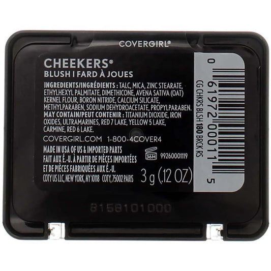 CoverGirl Cheekers Brick Rose two-pack display with warm flush
