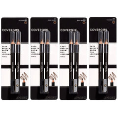 CoverGirl Easy Breezy Brow packaging with two pencils and sharpener for defined brows