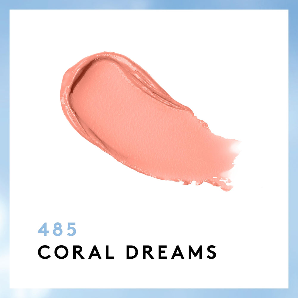 CoverGirl Exhibitionist Cream Lipstick Coral Dreams – lipstick-application shows smooth glide and nourishing feel.
