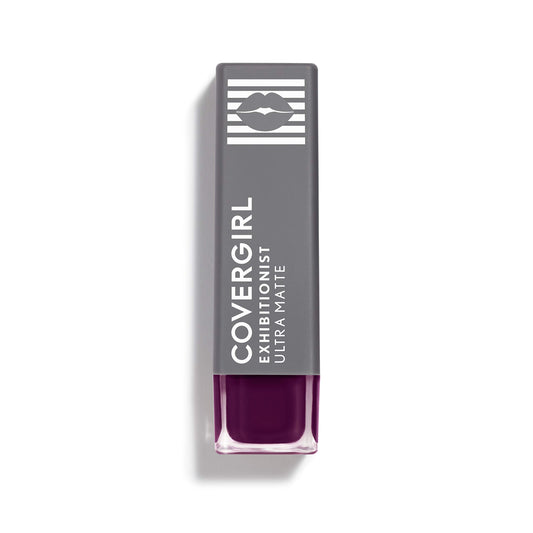 CoverGirl Exhibitionist swatches reveal vivid matte color with hydrating hints.