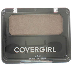 Neutral taupe tone of CoverGirl Eye Enhancers 760 shown in a two-shadow setup