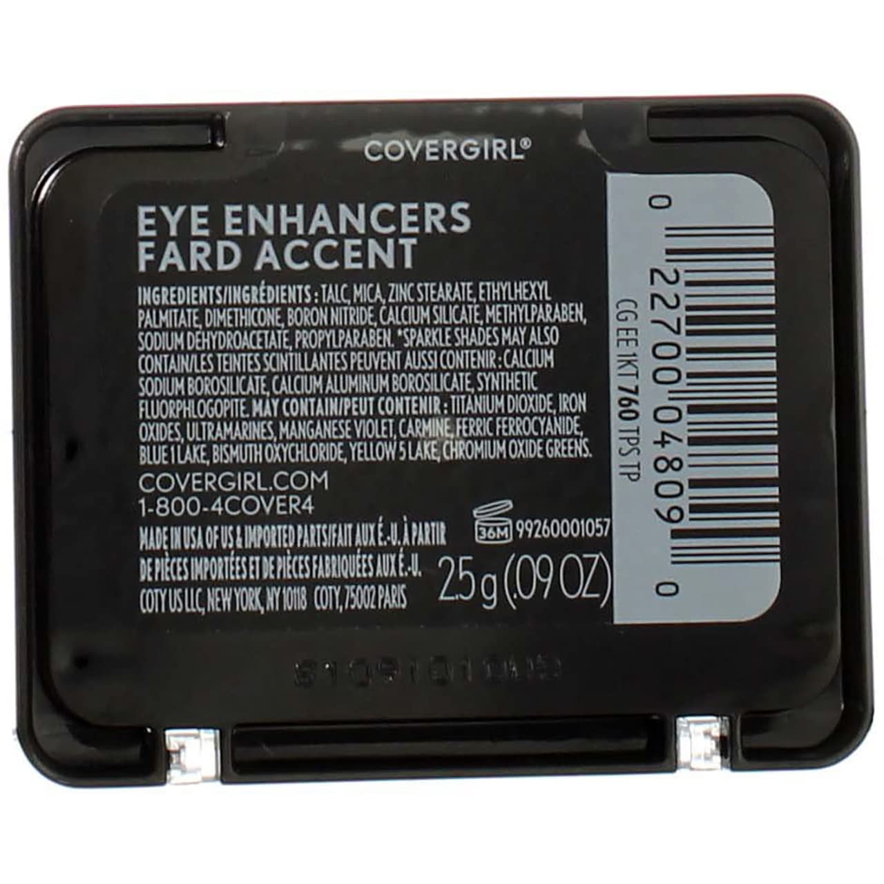 Travel-friendly CoverGirl Eye Enhancers 2-pack with neutral taupe shades