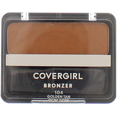 CoverGirl Golden Tan Cheekers Bronzer brush for precise blending.