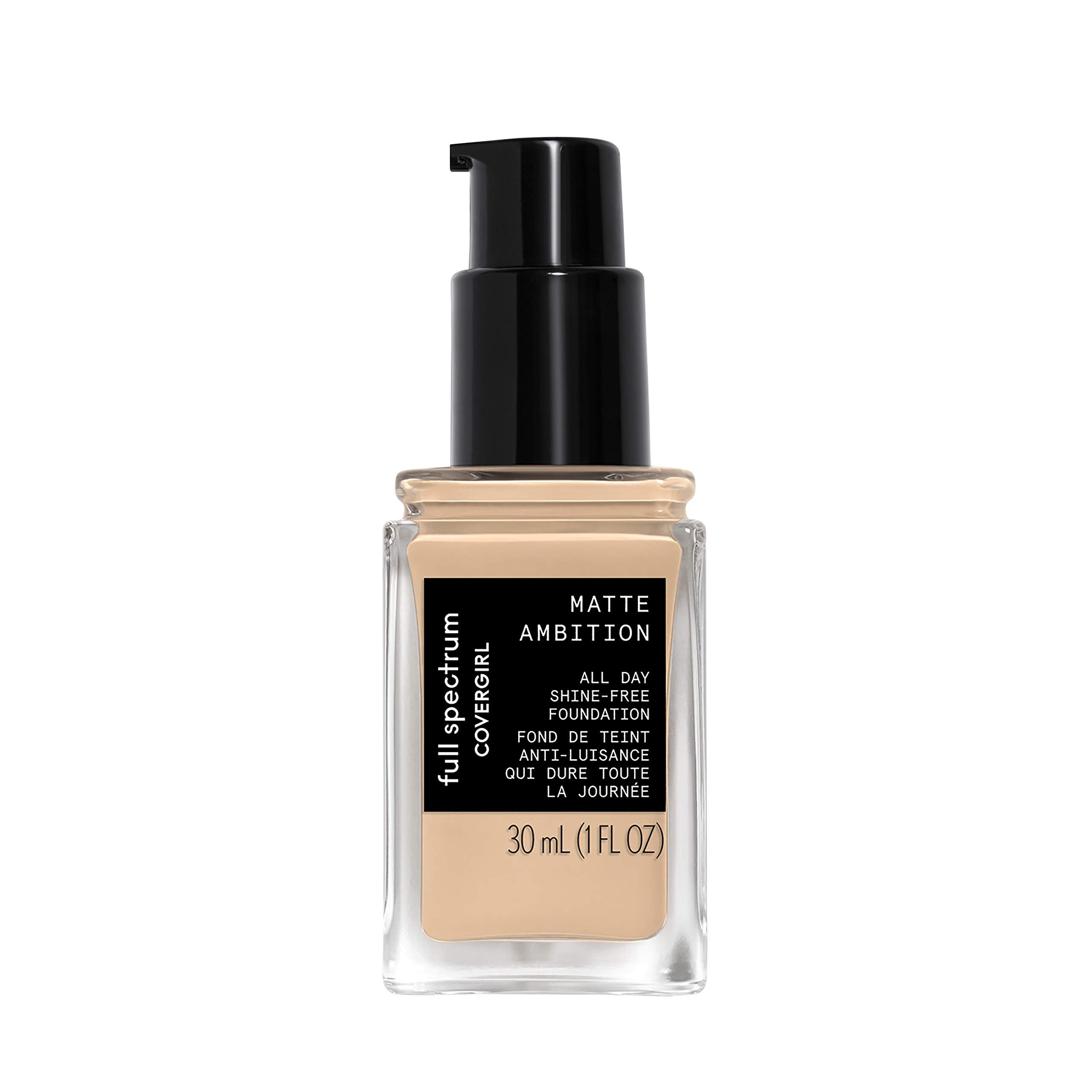 COVERGIRL Matte Ambition texture swatch shows creamy, smooth base.