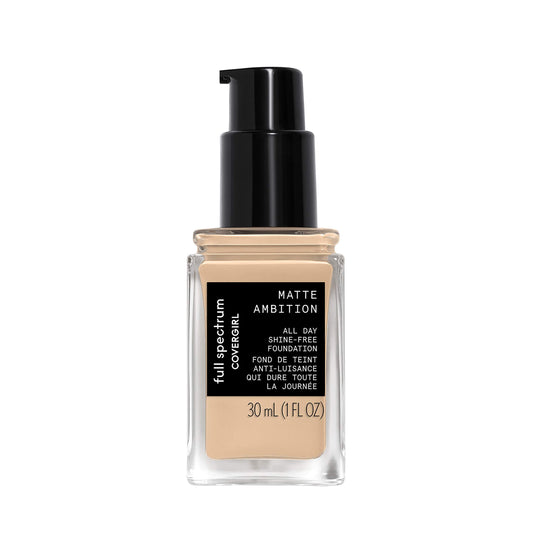 COVERGIRL Matte Ambition texture swatch shows creamy, smooth base.
