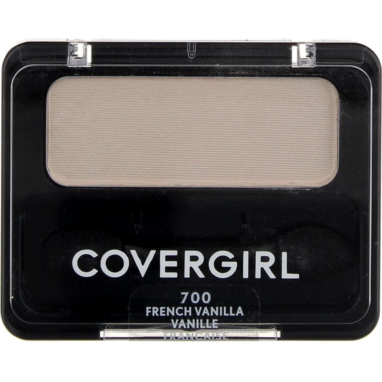 CoverGirl Pro Shadow French Vanilla L palette open swatch showing creamy payoff.
