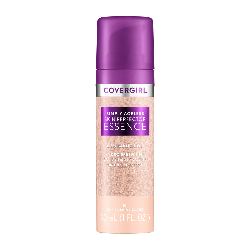 Covergirl Simply Ageless bottle with pump for easy daily use and dispensing.