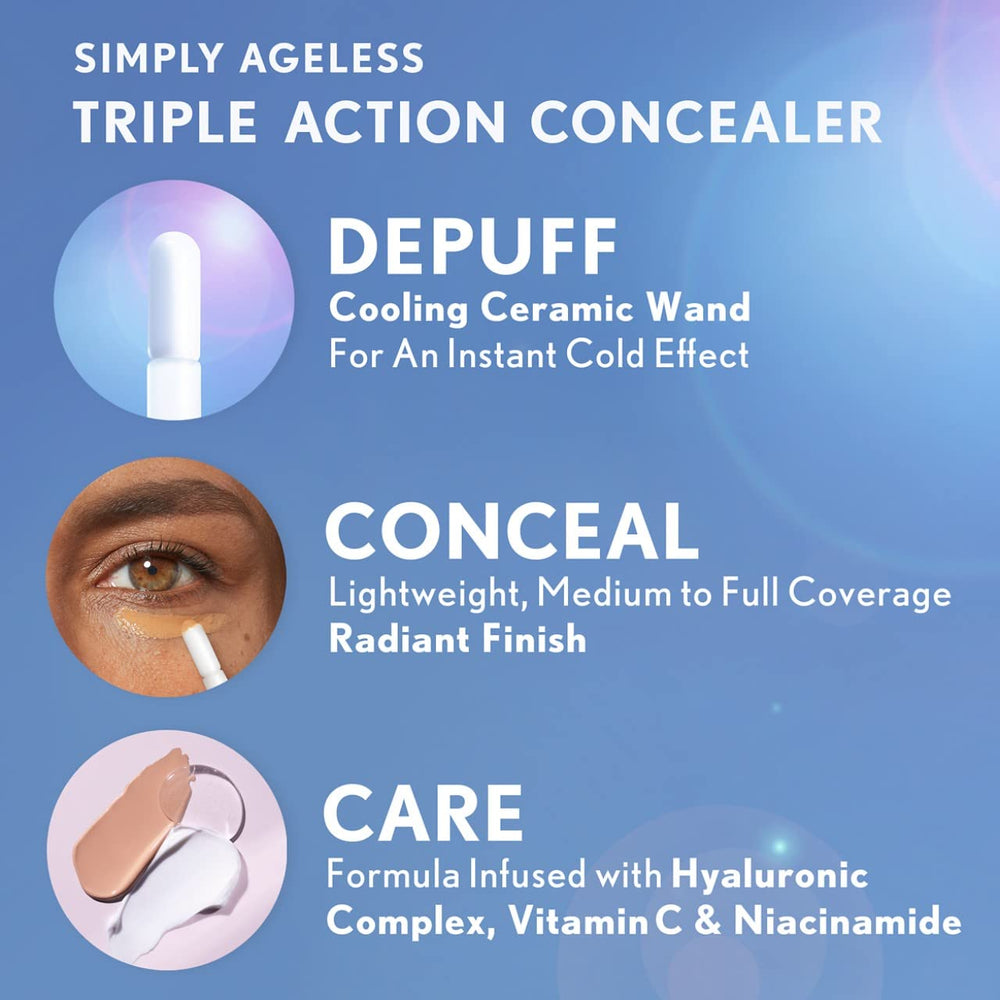 CoverGirl Simply Ageless Concealer works for all skin types and won't clog pores