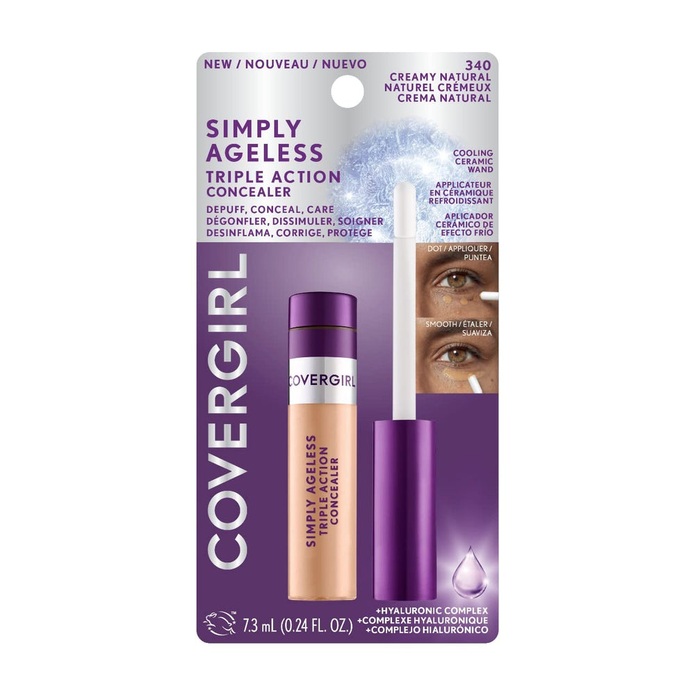 CoverGirl Simply Ageless Concealer blends seamlessly and resists creasing