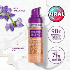 CoverGirl Simply Ageless Essence shade 45 Medium-Olive on display for balanced tone.