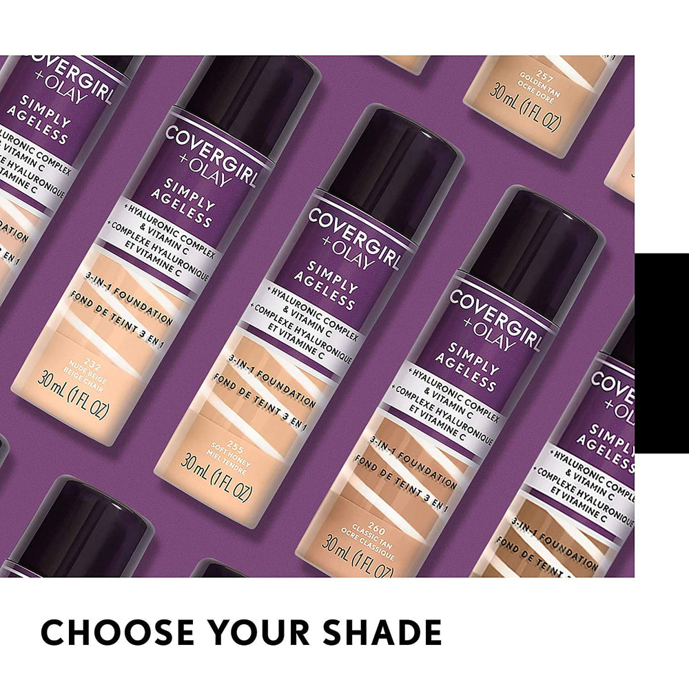 Foundation application over Simply Ageless Primer yields an even-toned finish.