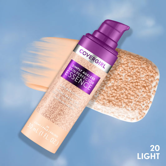 CoverGirl Simply Ageless label detail with vegan formula for easy wear.
