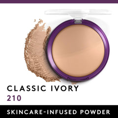 Closeup of Simply Ageless pressed powder for flawless on the go touch ups