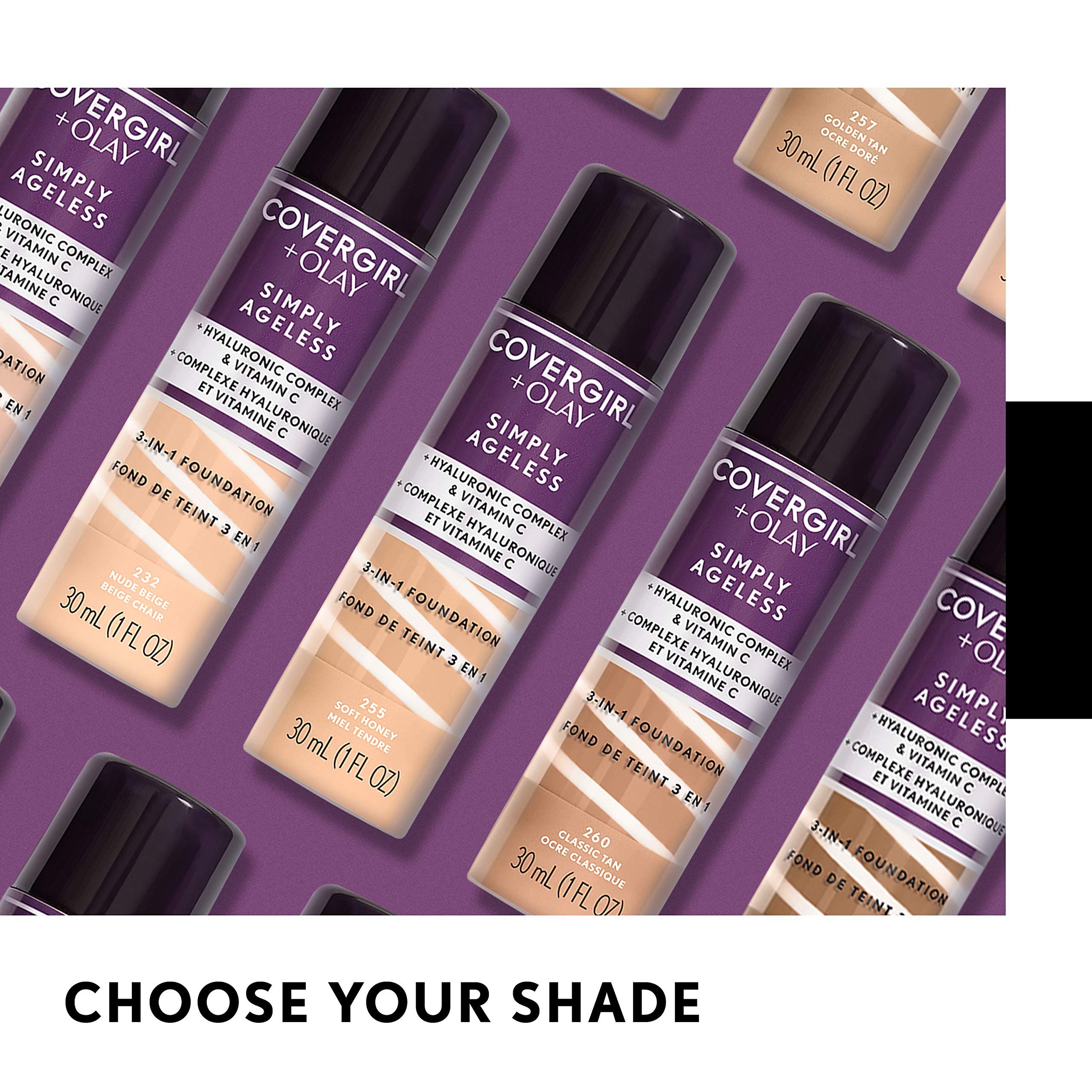COVERGIRL Simply Ageless Primer glow visual suggests hydrated, firm-looking skin.