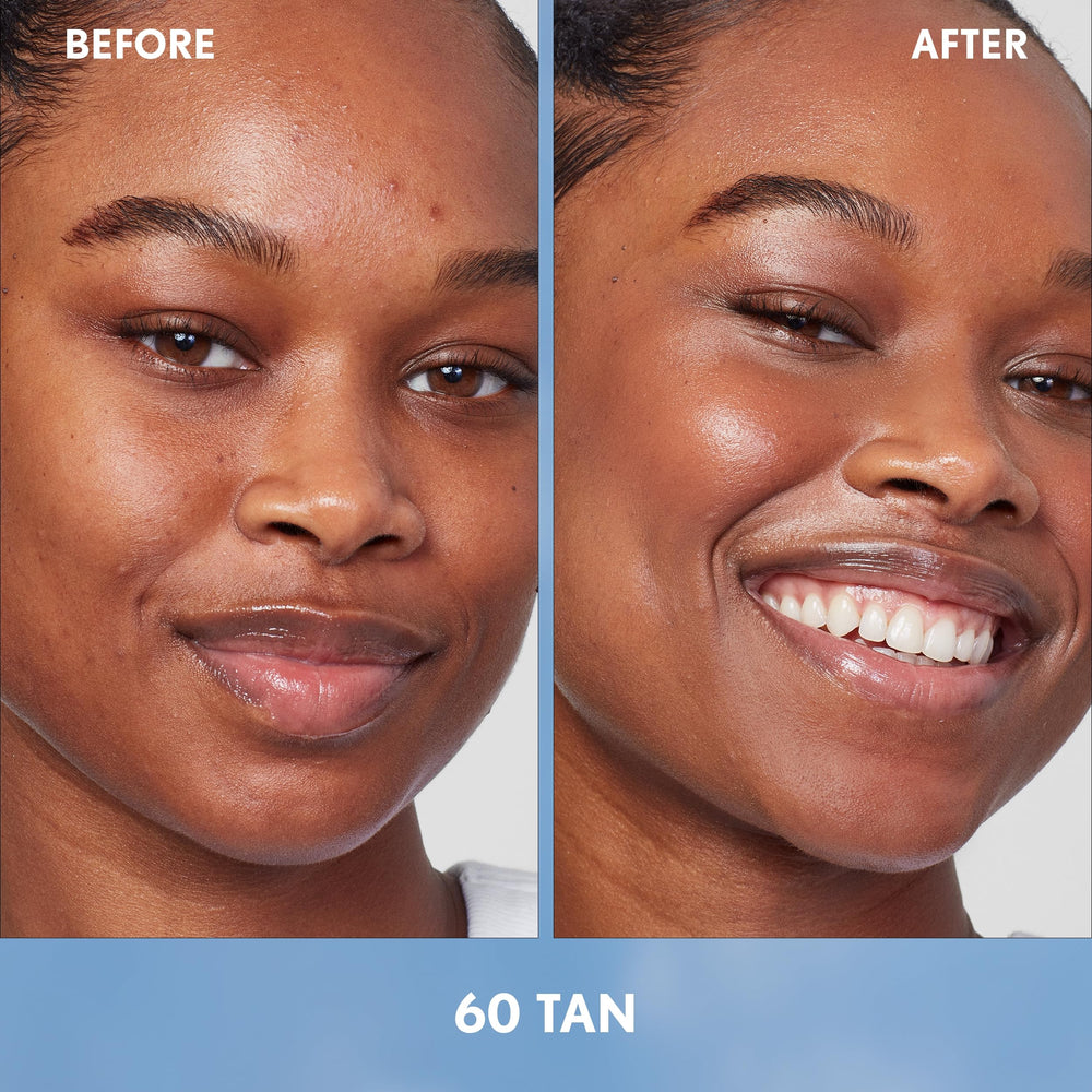Covergirl Simply Ageless tint-blend creates a natural, skin-like finish.