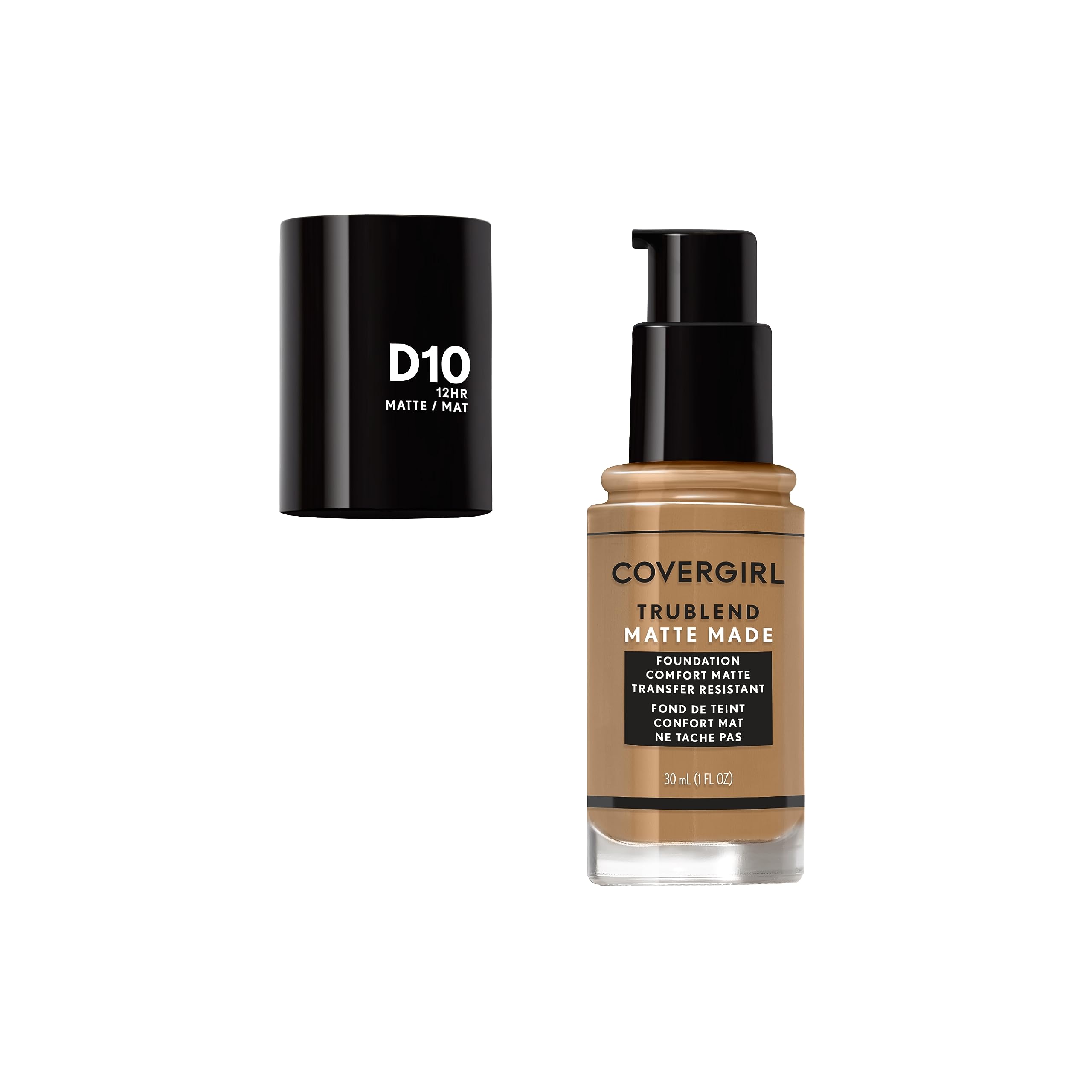 Covergirl TruBlend Matte Made foundation swatches on arm show warm caramel shade match