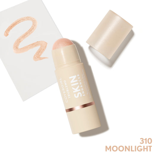 CoverGirl Trublend balm swatch showing creamy glide and buildable color