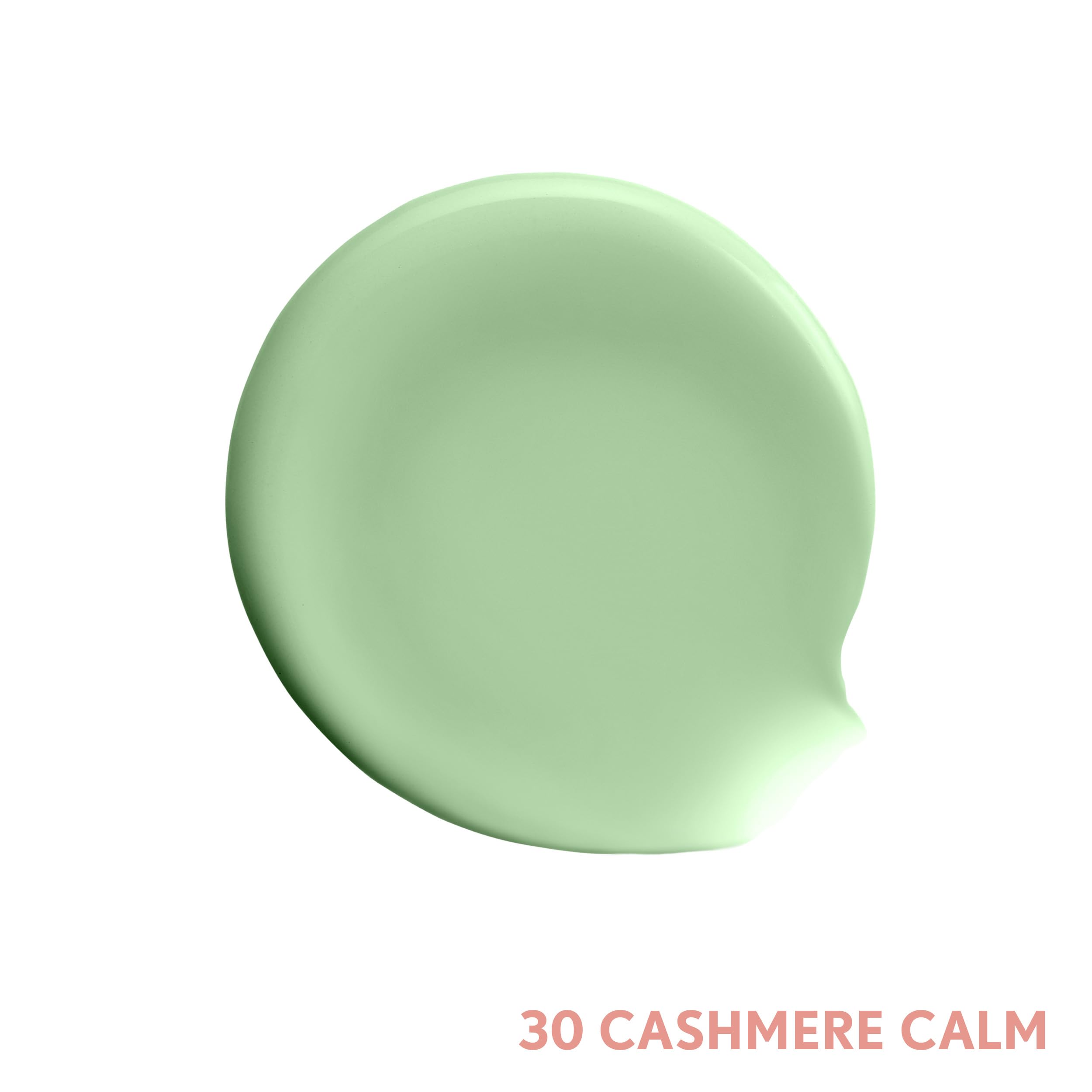 Close-up of Cashmere Calm texture showing lightweight primer swirls for breathable wear.