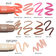 In-use shot of CoverGirl Trublend highlighter balm delivering weightless glow