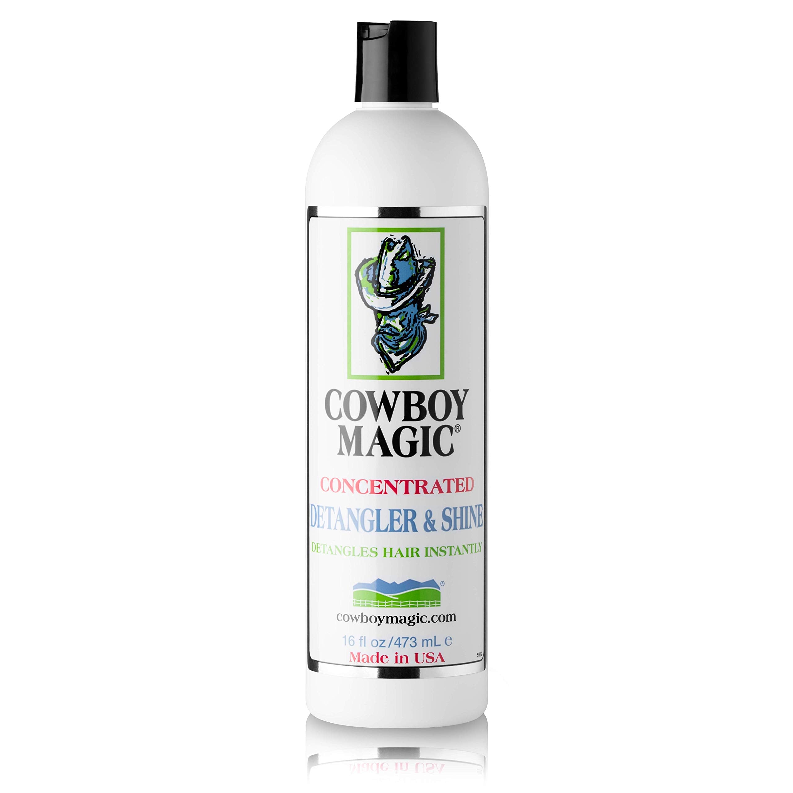 Cowboy Magic human hair shine demonstrates manageable, lustrous strands.