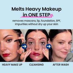 Coxir oil melts sebum and impurities for clear pores