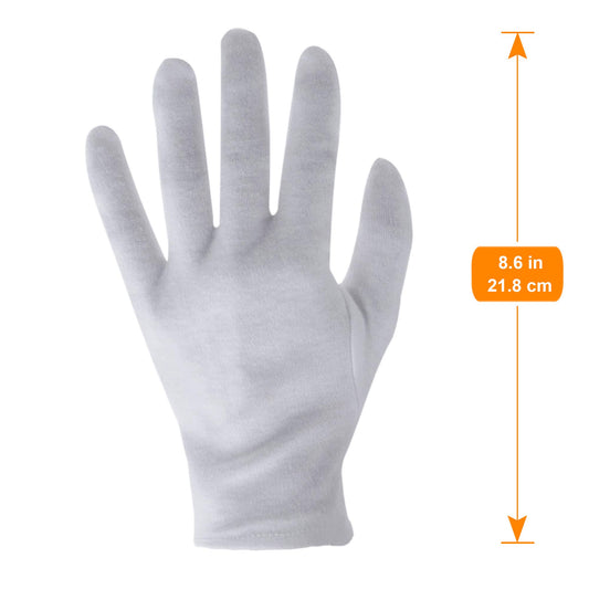 COYAHO white cotton gloves for inspection prevent fingerprints on delicate items