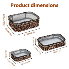 Cozomga Clear Makeup Bags small, medium, large keep lip balms and mascaras organized.