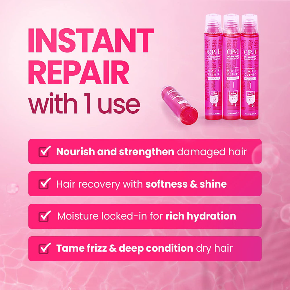 CP-1 keratin treatment step-by-step application showing easy use.