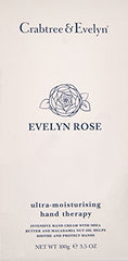 Crabtree and Evelyn Evelyn Rose hand cream close-up texture shows silky hydration.