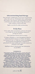 Crabtree and Evelyn Evelyn Rose macadamia oil detail highlights nourishing ingredient.