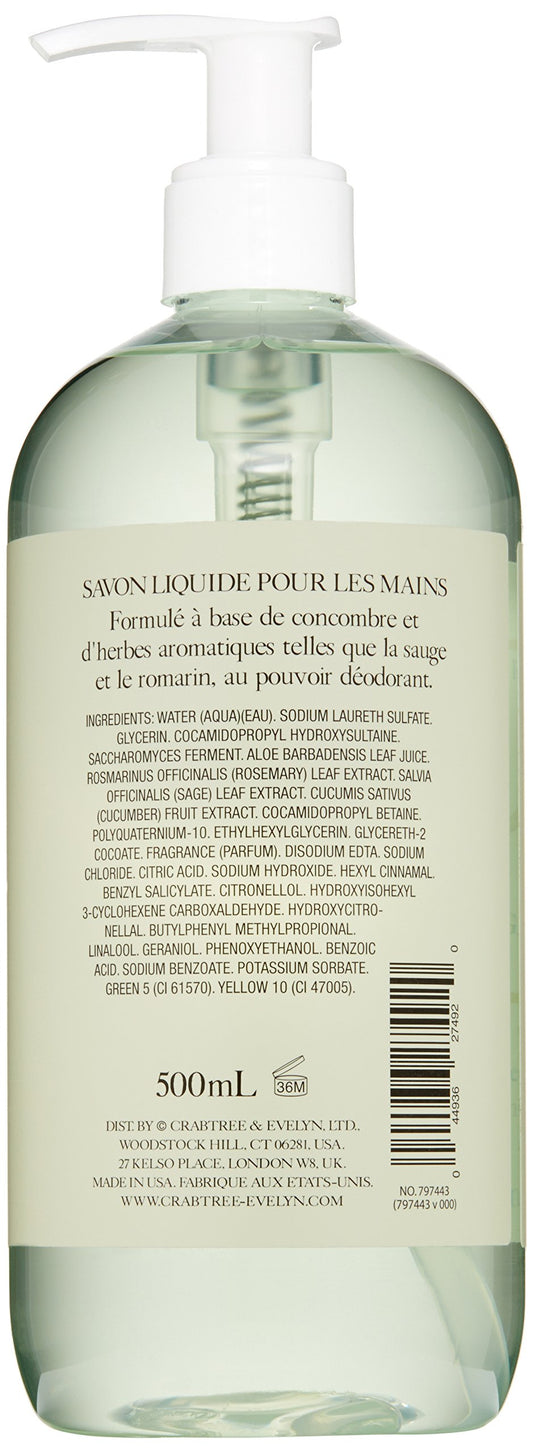 Crabtree and Evelyn Gardeners Hand Soap pump for easy, soothing dispensing.