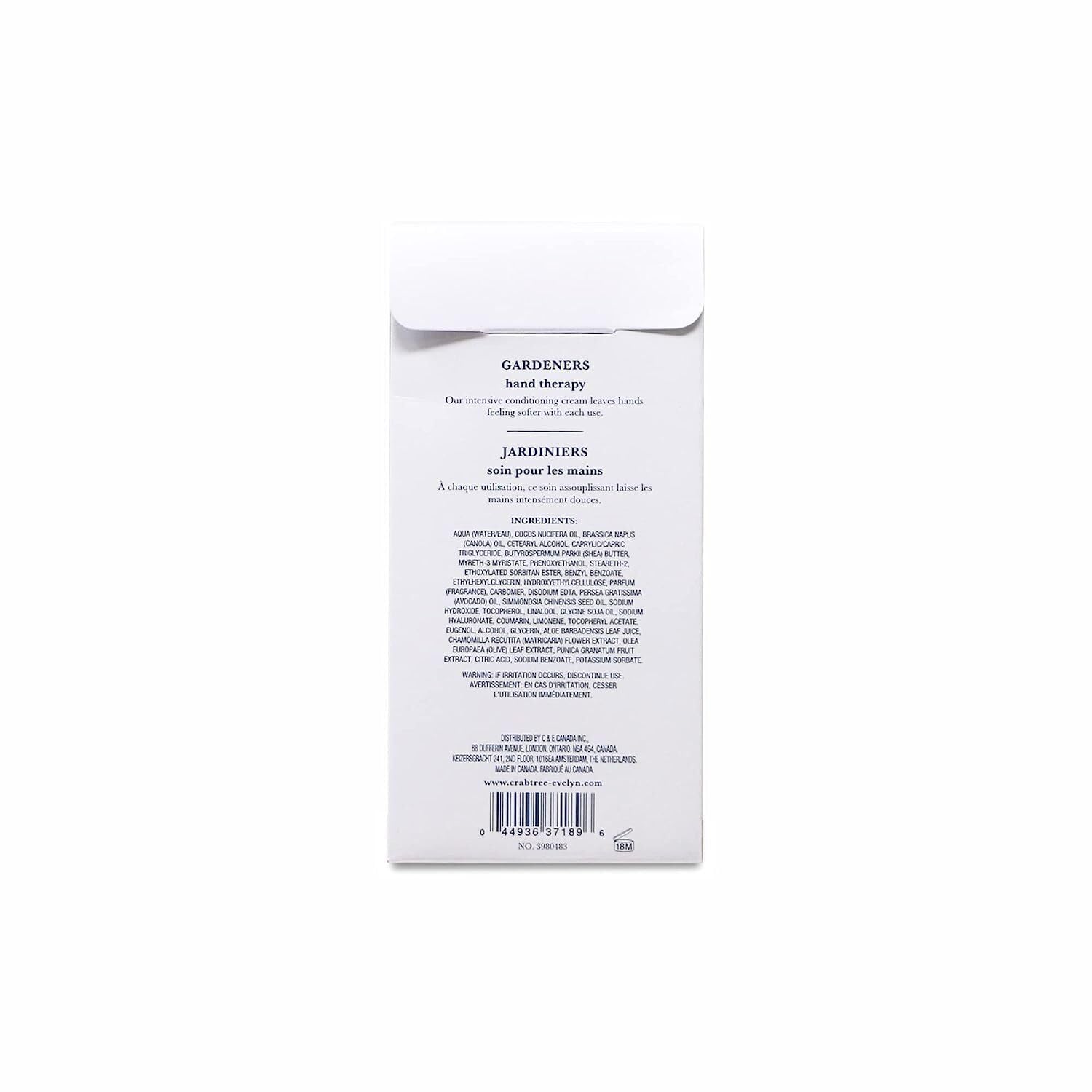 Crabtree & Evelyn Hand Therapy macadamia oil ingredient close-up, nourishing skin