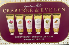 Crabtree & Evelyn hand creams variety close-up highlighting nourishing shea and macadamia oils