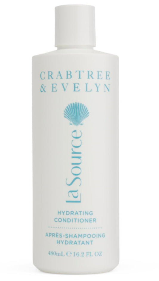 Crabtree and Evelyn La Source Hydrating Conditioner bottle front for moisture