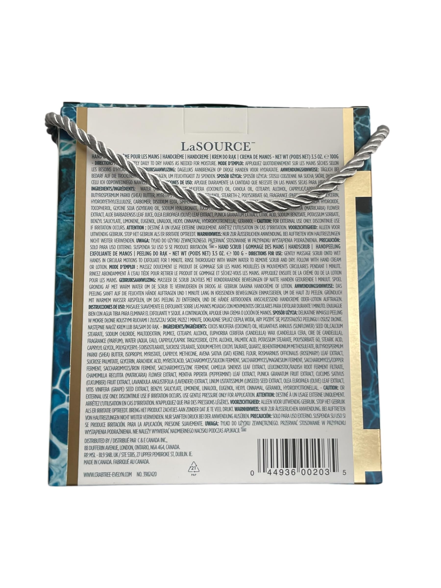 Crabtree & Evelyn La Source shea butter and macadamia oil blend for softness
